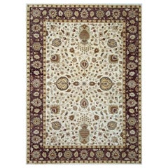 10x14 Hand Knotted Indian Agra Area Rug