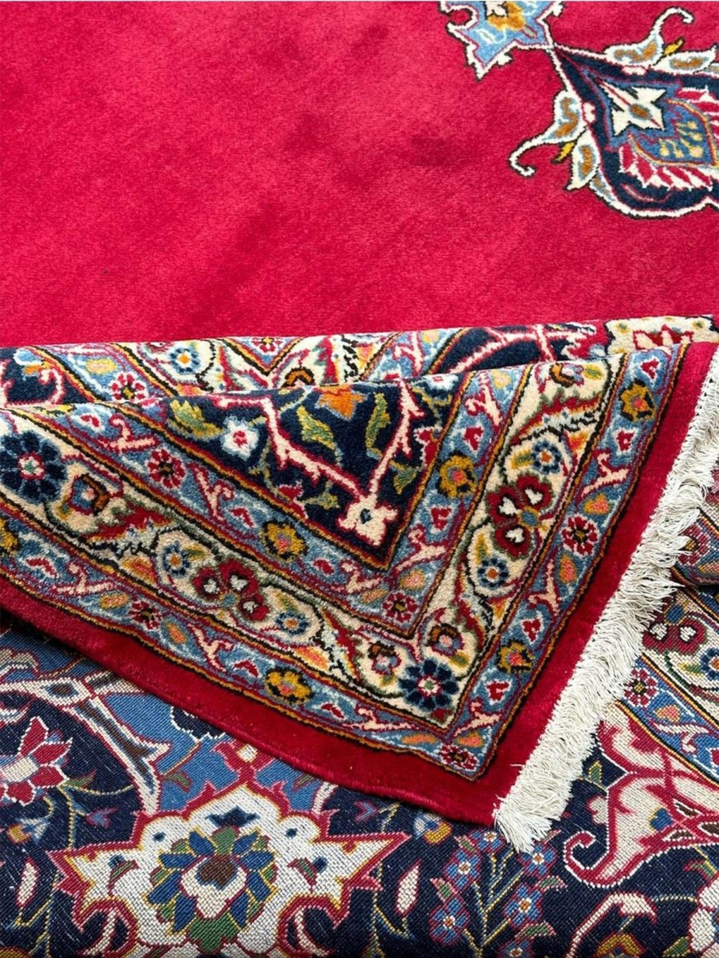 10x14 Hand Knotted Old Kashan rug en venta 5