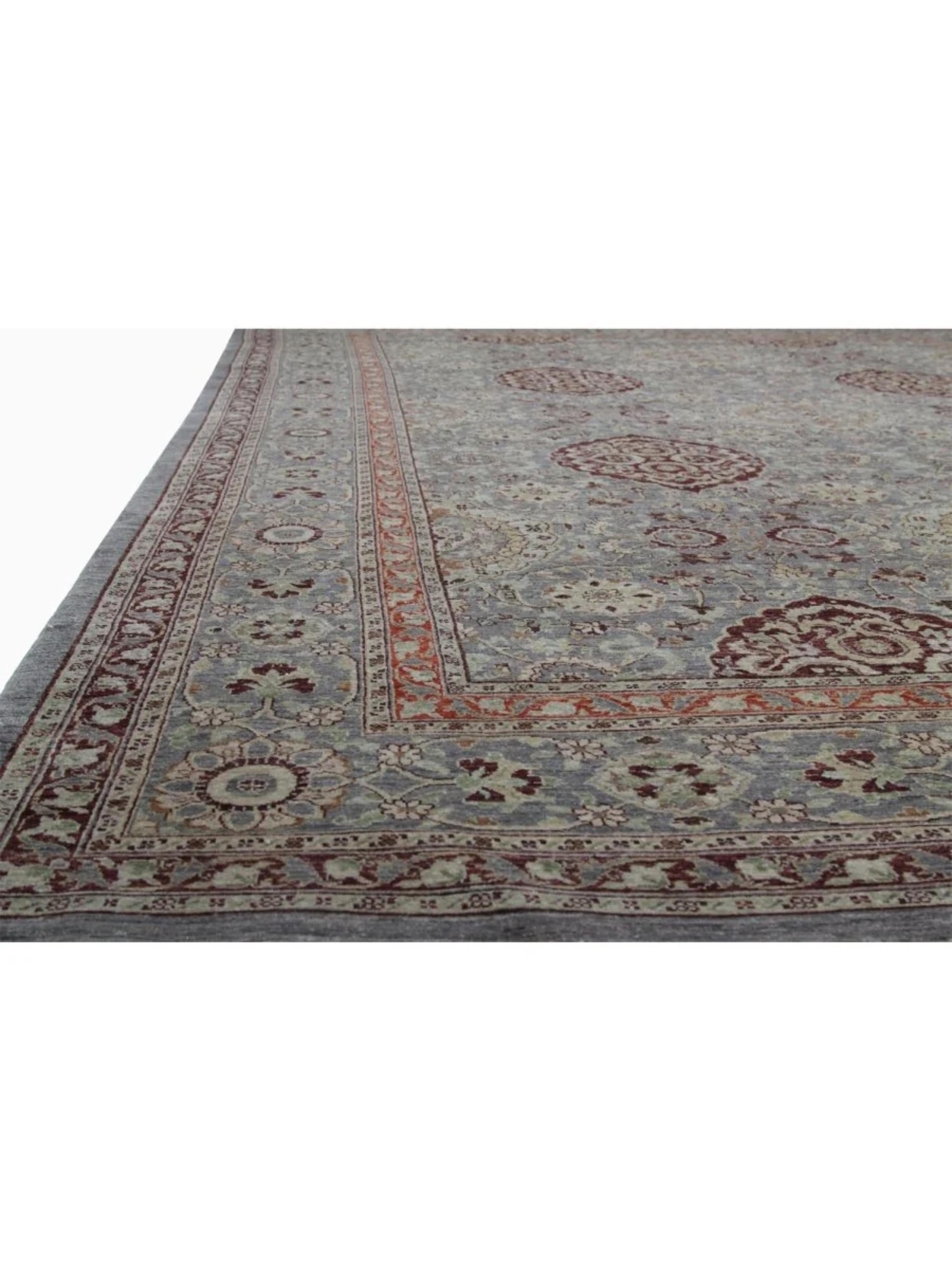 10x14 Tapis transitionnel pakistanais noué à la main Neuf - En vente à Dallas, TX
