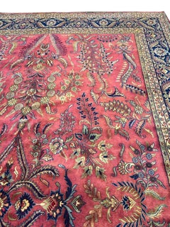 10x14 Hand Knotted Sarouk Style Area Rug