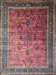 10x14 Hand Knotted Sarouk Style Area Rug