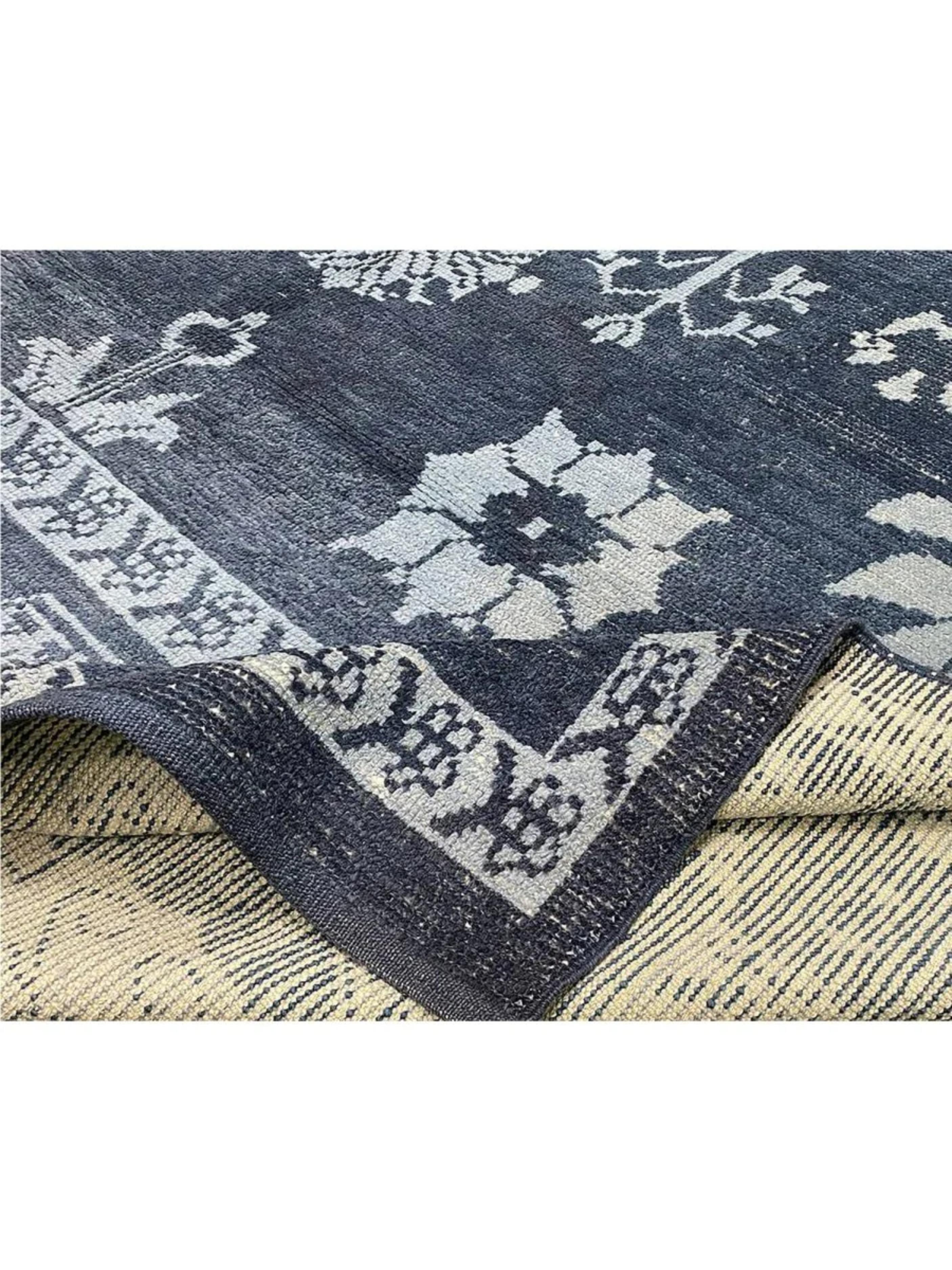10x14 Hand-Knotted Turkish Oushak Area Rug im Angebot 4