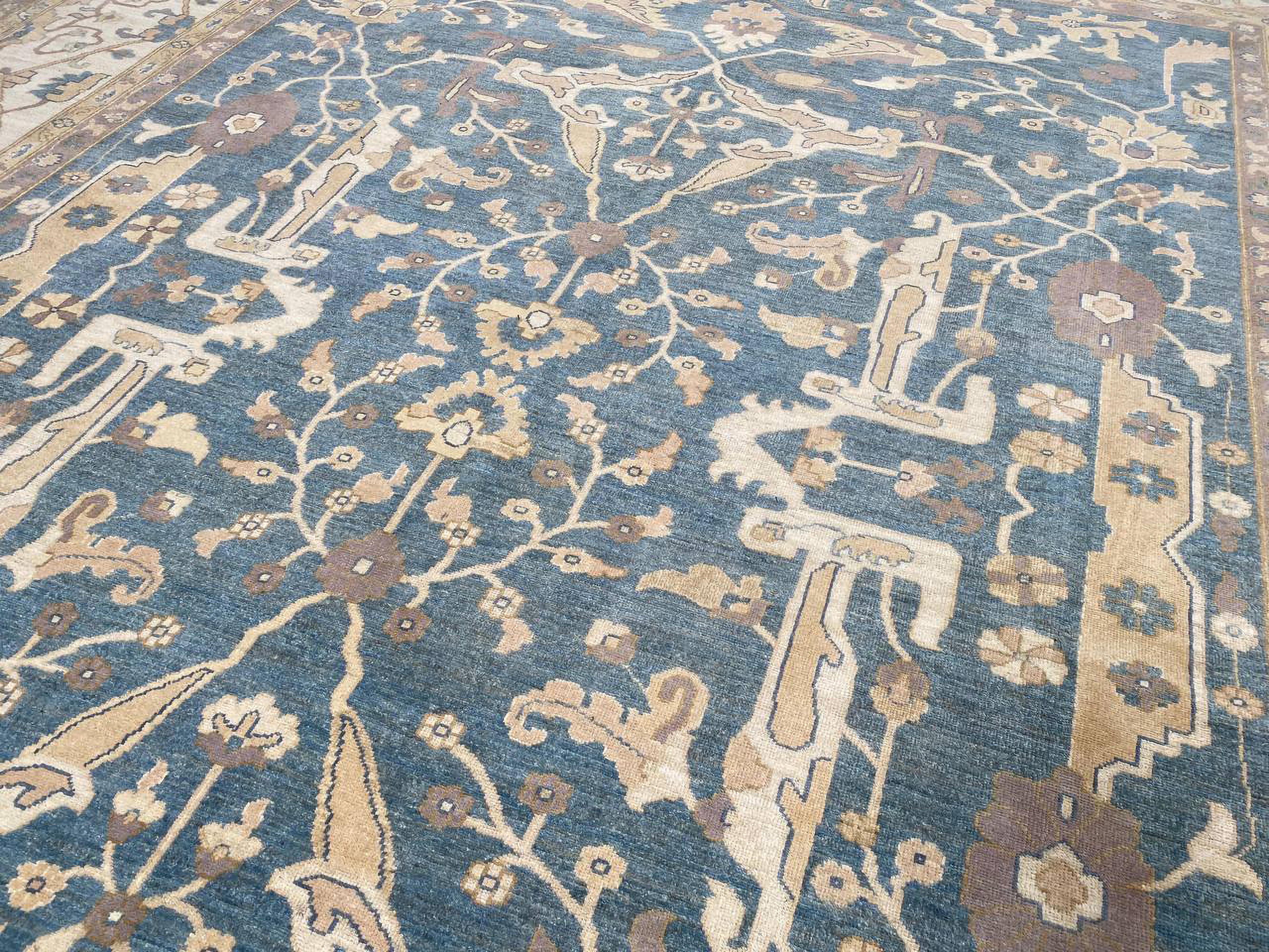 Alfombra Tejida a Mano Estilo Serapi 10x14 Lana en venta