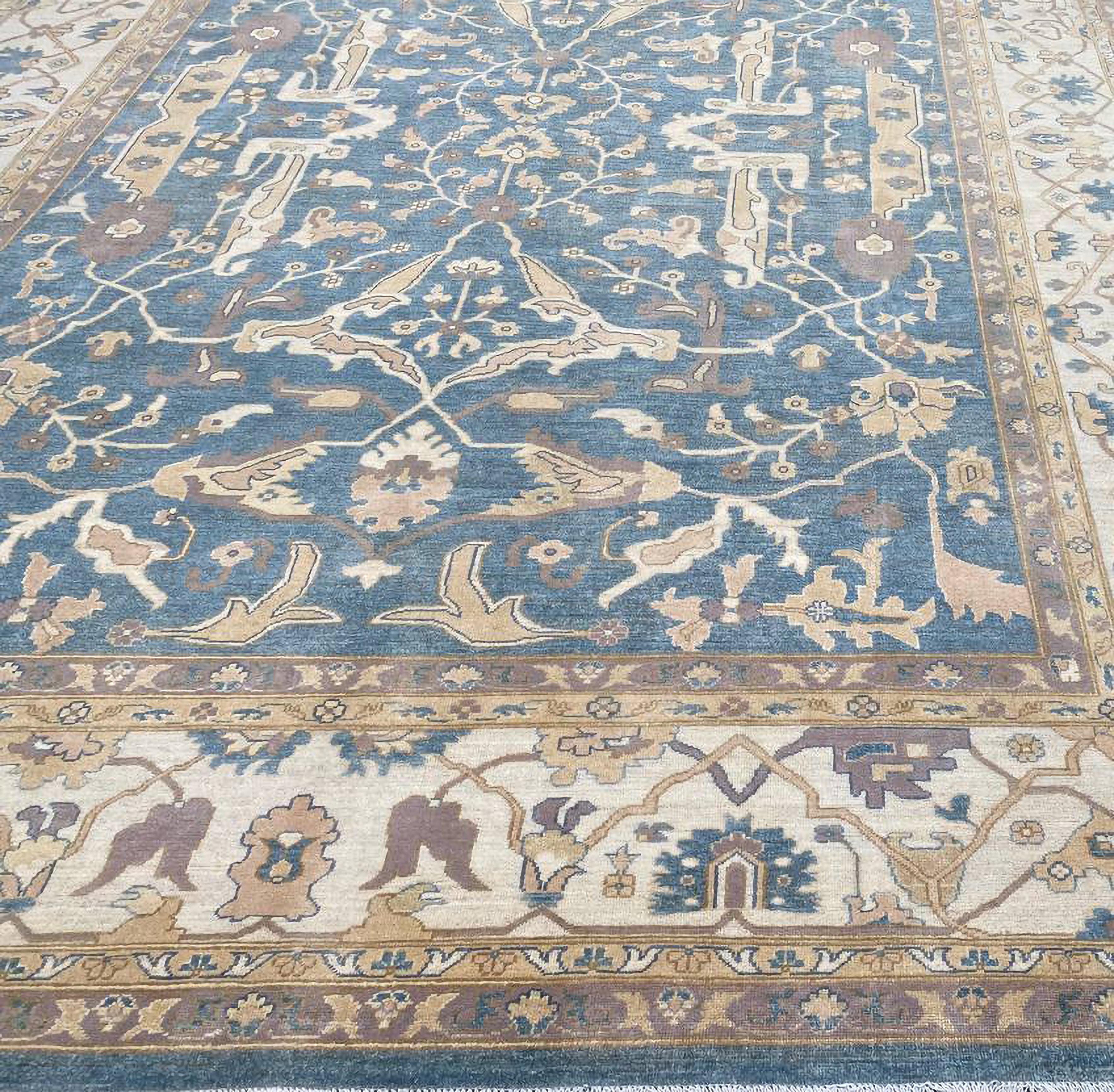 Alfombra Tejida a Mano Estilo Serapi 10x14 en venta 1