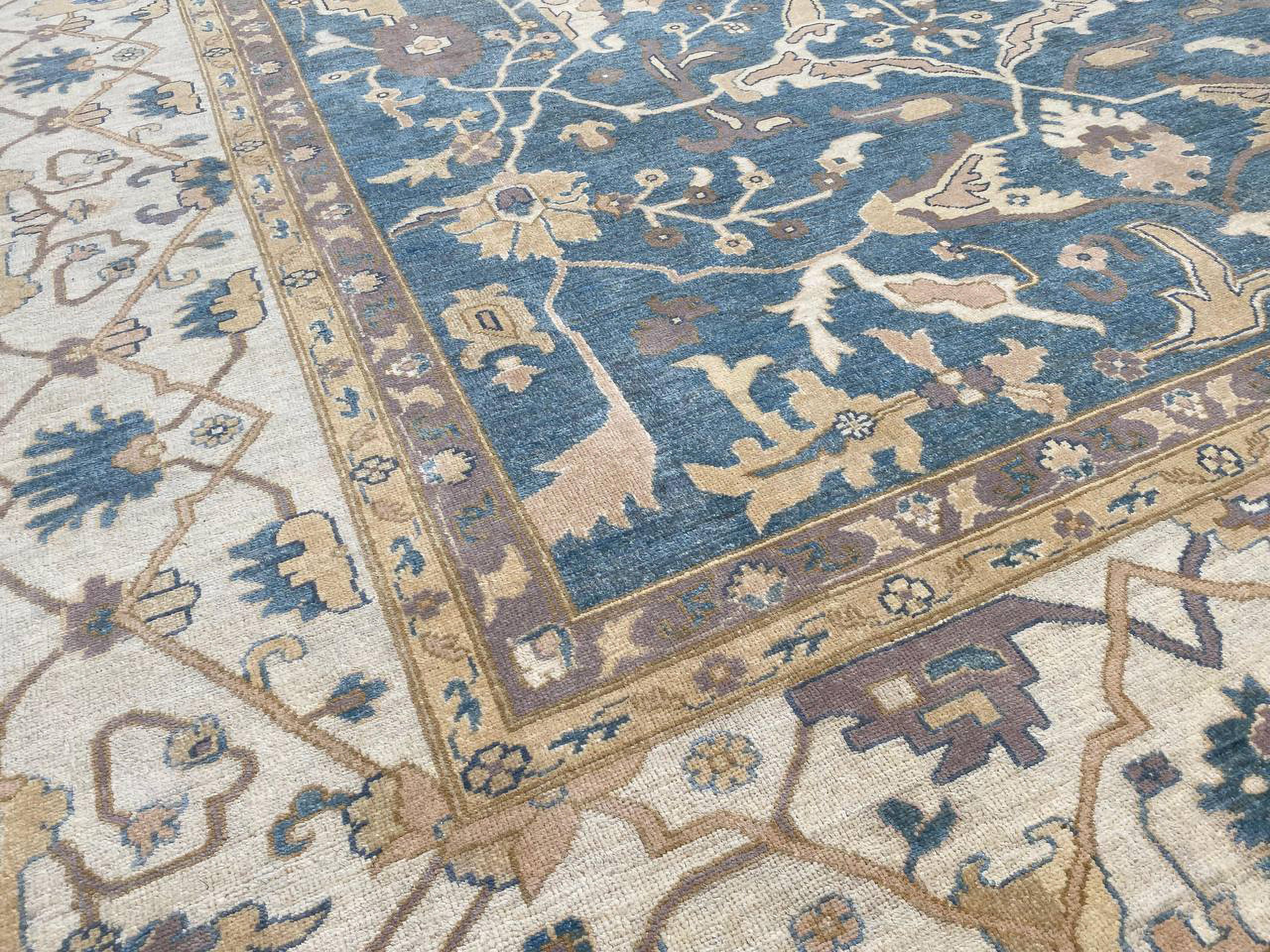 Alfombra Tejida a Mano Estilo Serapi 10x14 en venta 2