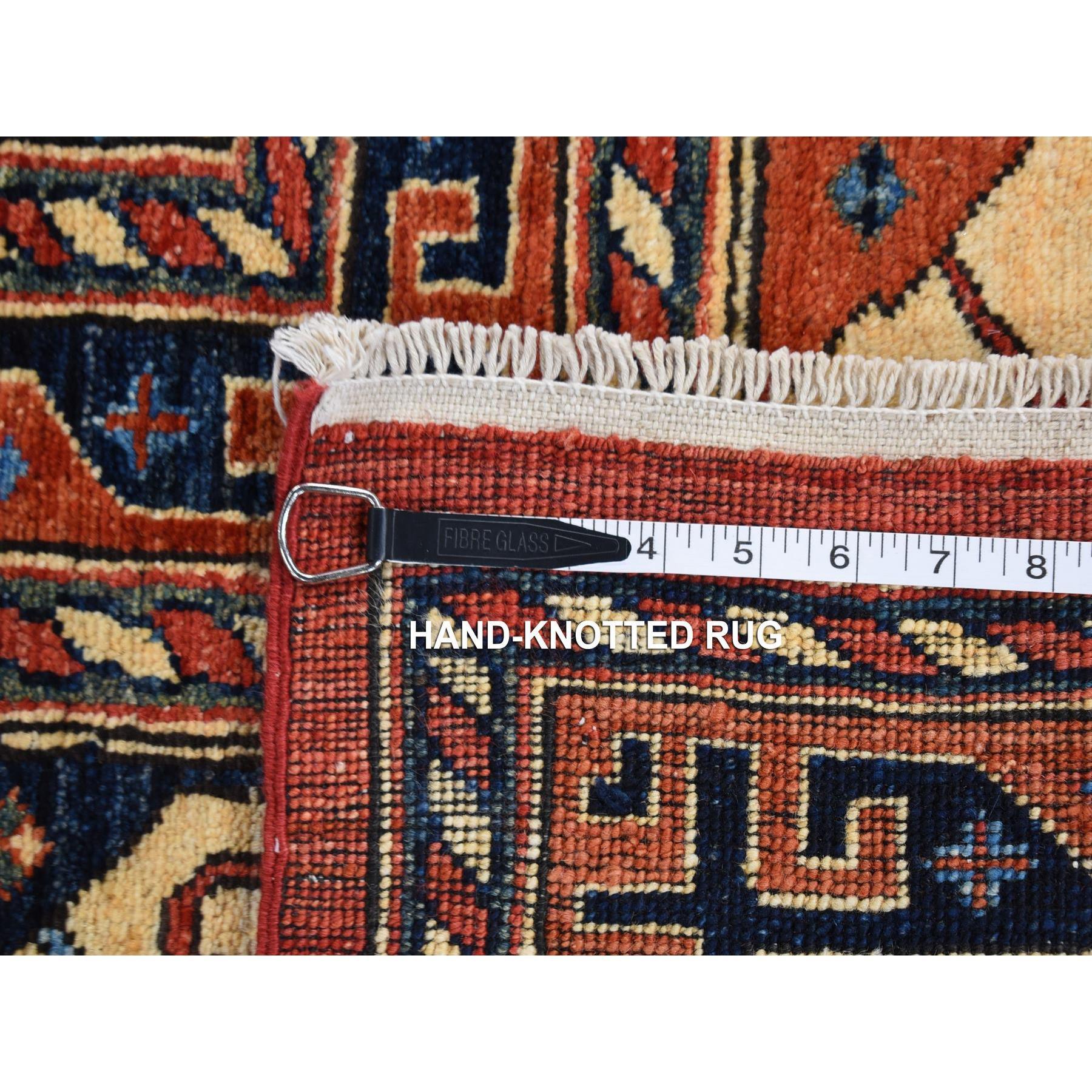 10'x14' kaiserlich roter, afghanischer Ersari, handgeknüpfter orientalischer Teppich aus reiner Wolle im Angebot 5