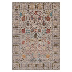 10
x14
Ivory Directional Vase Design Silk with Textured Wool Hand Knotted Rug