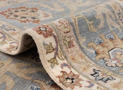 10x14 Ivory Gray Persian Sultanabad Hand Knotted Wool Rug ( G-11631)