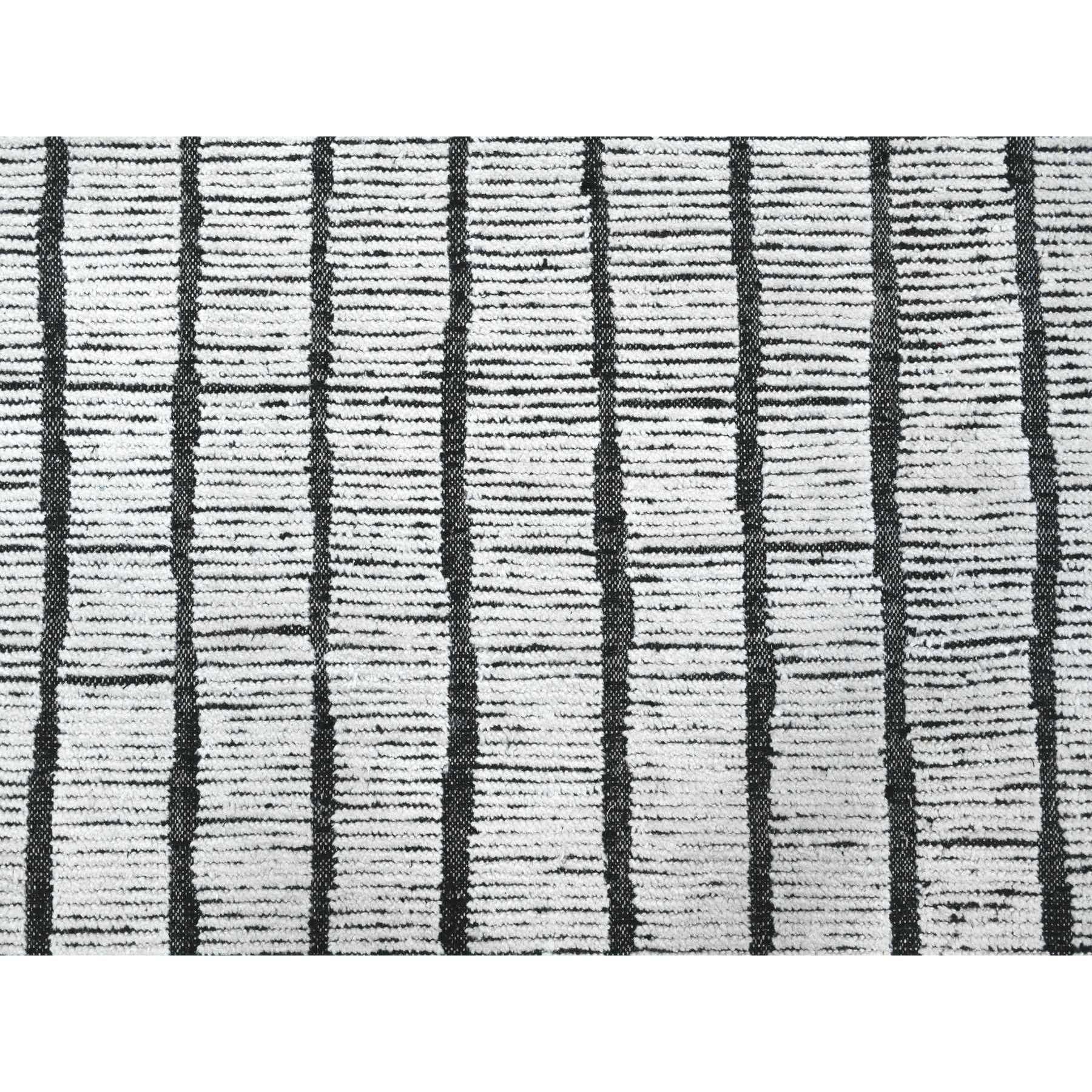 10'x14' Ivory Hand Knotted Moroccan Weave Segment Design Wool Oriental Rug For Sale 1