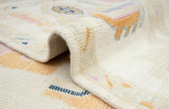 Tappeto in lana Oushak 10x14 avorio annodato a mano ( JC-9398 )