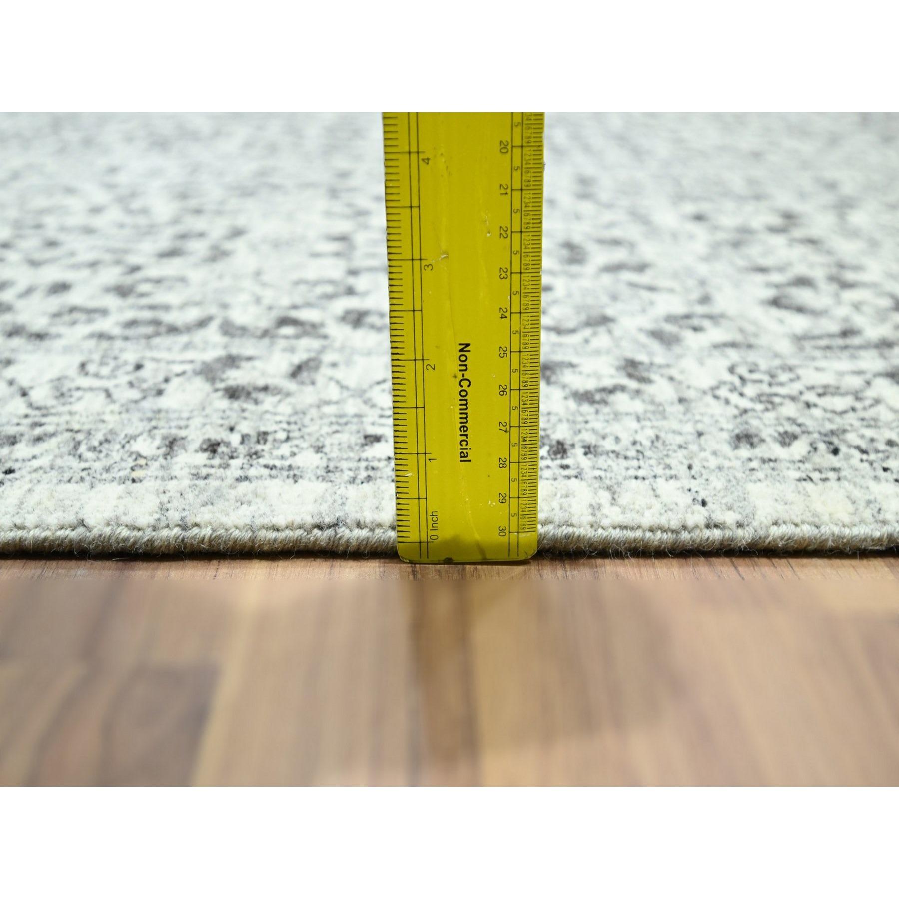 10'x14' Ivory Pre Historic Influence Mamluk Design Hand Knots Rugs Pure Wool en vente 2