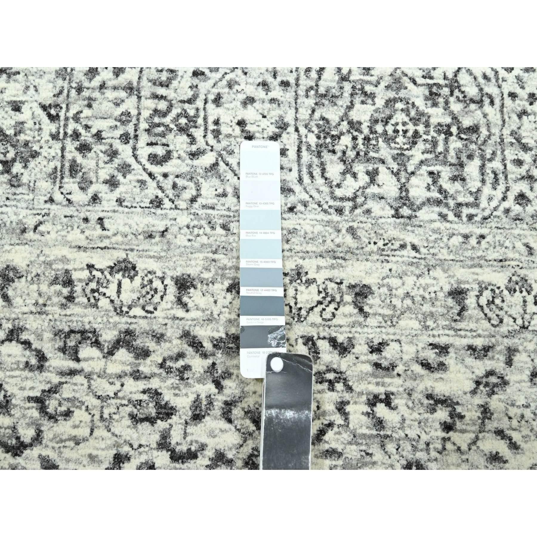 XXIe siècle et contemporain 10'x14' Ivory Pre Historic Influence Mamluk Design Hand Knots Rugs Pure Wool en vente