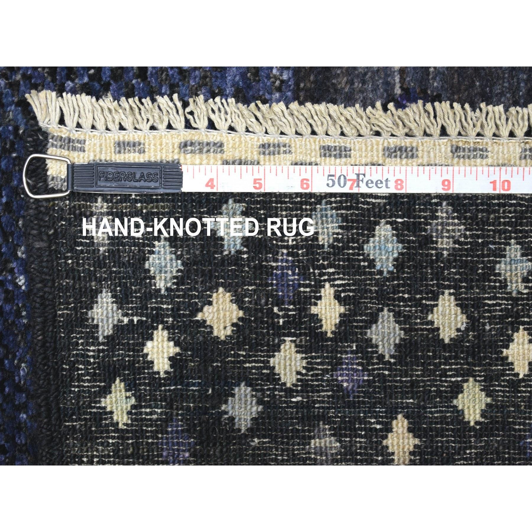 10'x14' Kashkuli Gabbeh Soft Vibrant Wool Hand Knotted Black Oriental Rug im Angebot 4