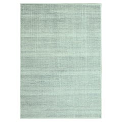 10'x14' Misty Gray Oxidized and Distressed Grass Design Hand Knotted Wool Rug