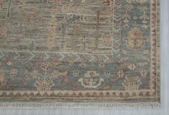 10x14 Muted Tone Sage Green Tree Of Life Hand Knotted Wool Rug ( G - 13231 )