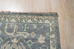 10x14 Oushak Blue Traditional Geometric Modern Hand Knotted Wool Carpet Rug