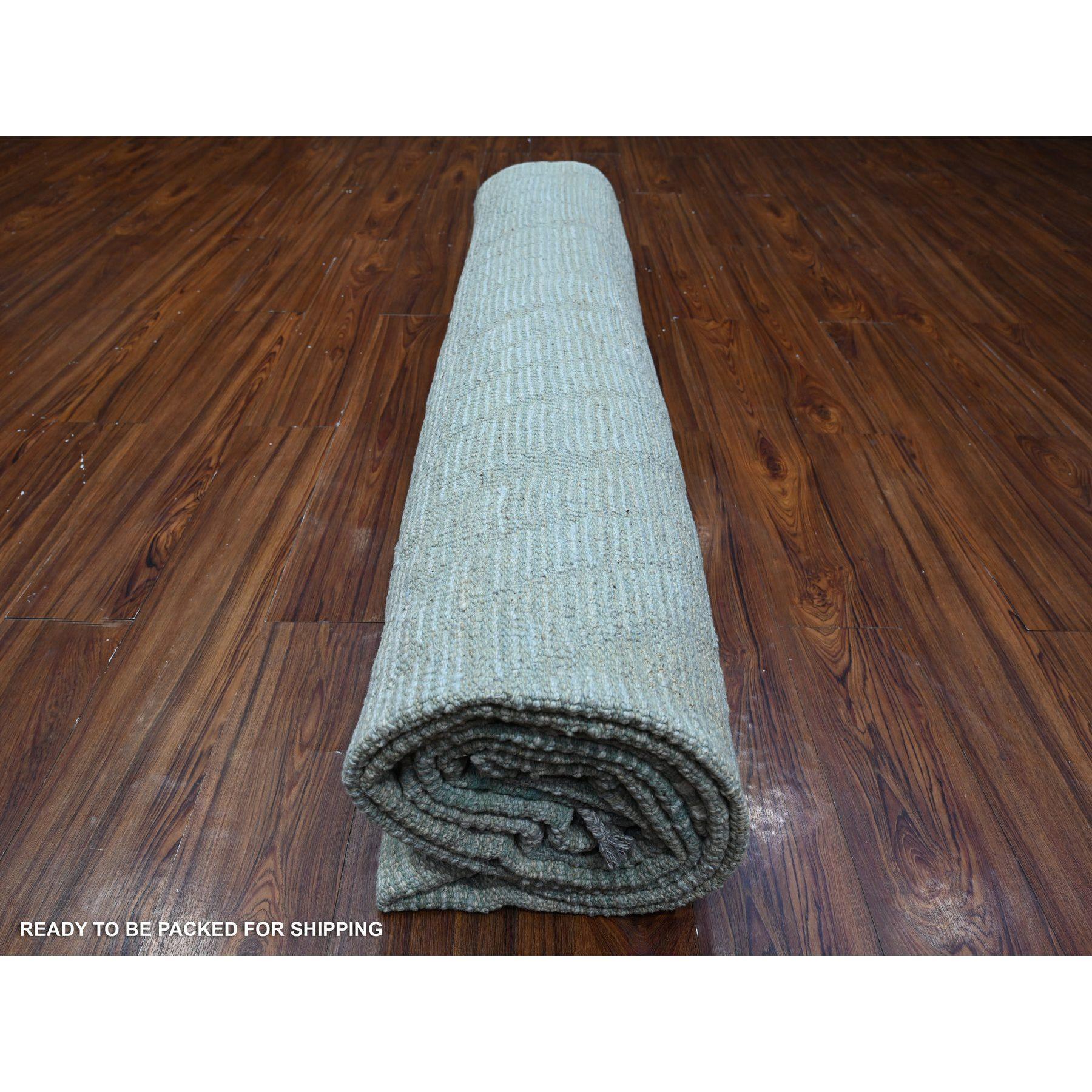 10'x14' Bleu poudré Marocain Tissé Zig Zag Design Rugs Orientaux Noués à la Main en vente 1