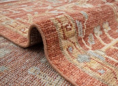 10x14 Red Rust Hand Knotted Turkish Wool Rug ( G-13431)