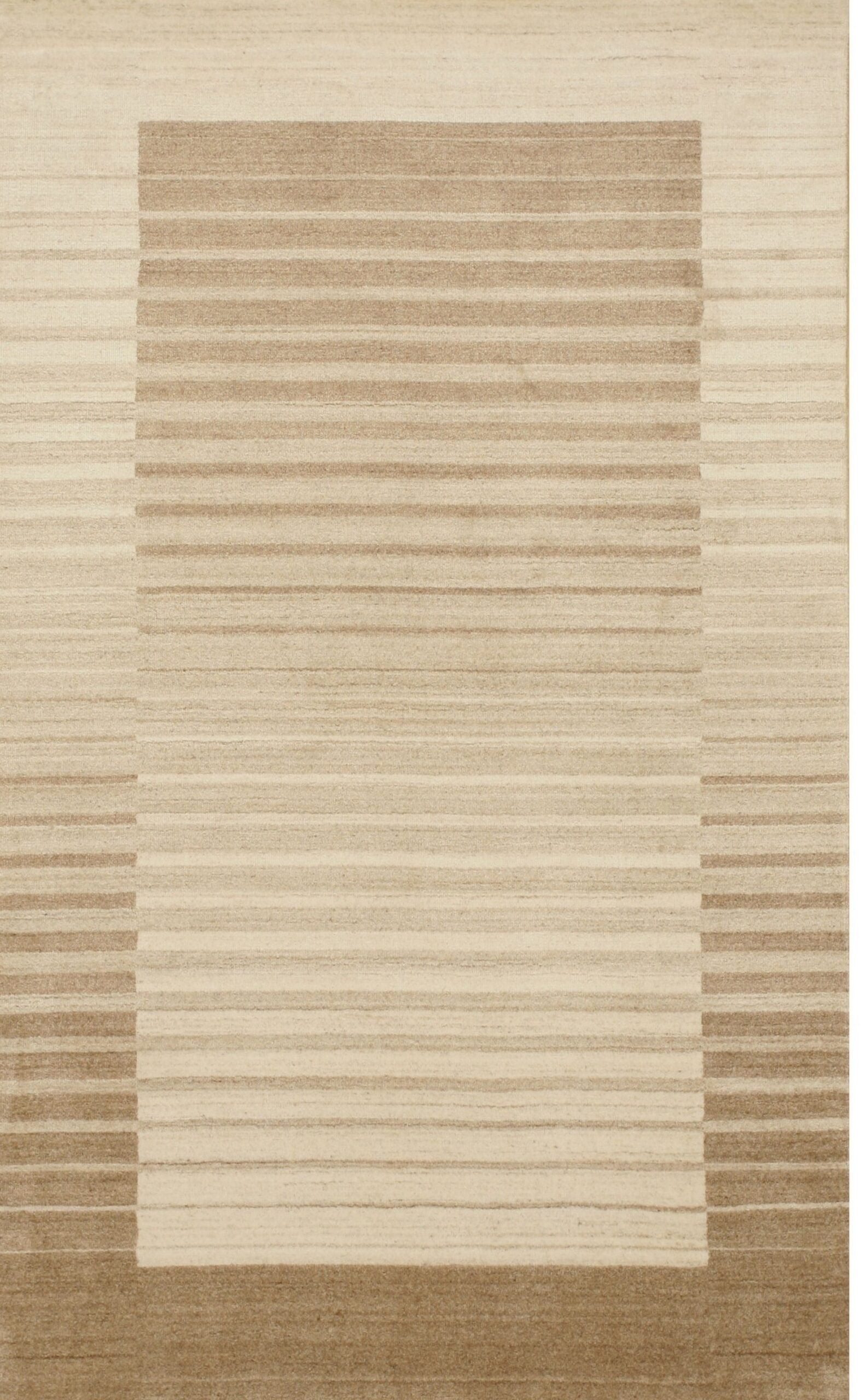 10x14 Rhea Quinn Brown Geometric Modern Handmade Wool & Viscose Carpet Rug
