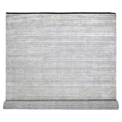10'x14' Taupe and Black Modern Design Wool & Silk Hand Loomed Oriental Rug