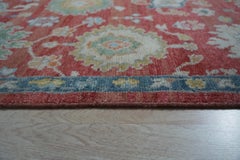 10x14 Timeless Comfortable Coral Traditional Floral Hand Knotted Wool Carpet Rug