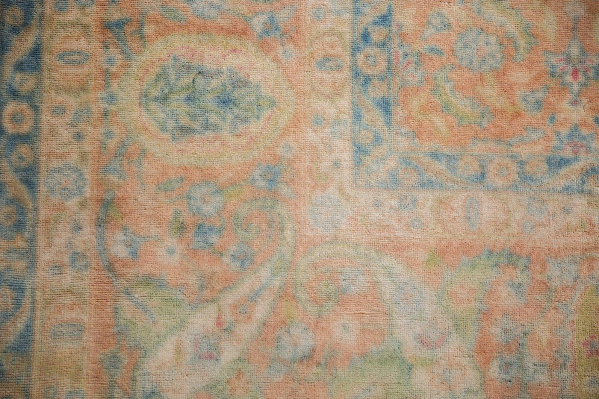 Vintage Distressed Bulgarian Herati Design Carpet For Sale 4