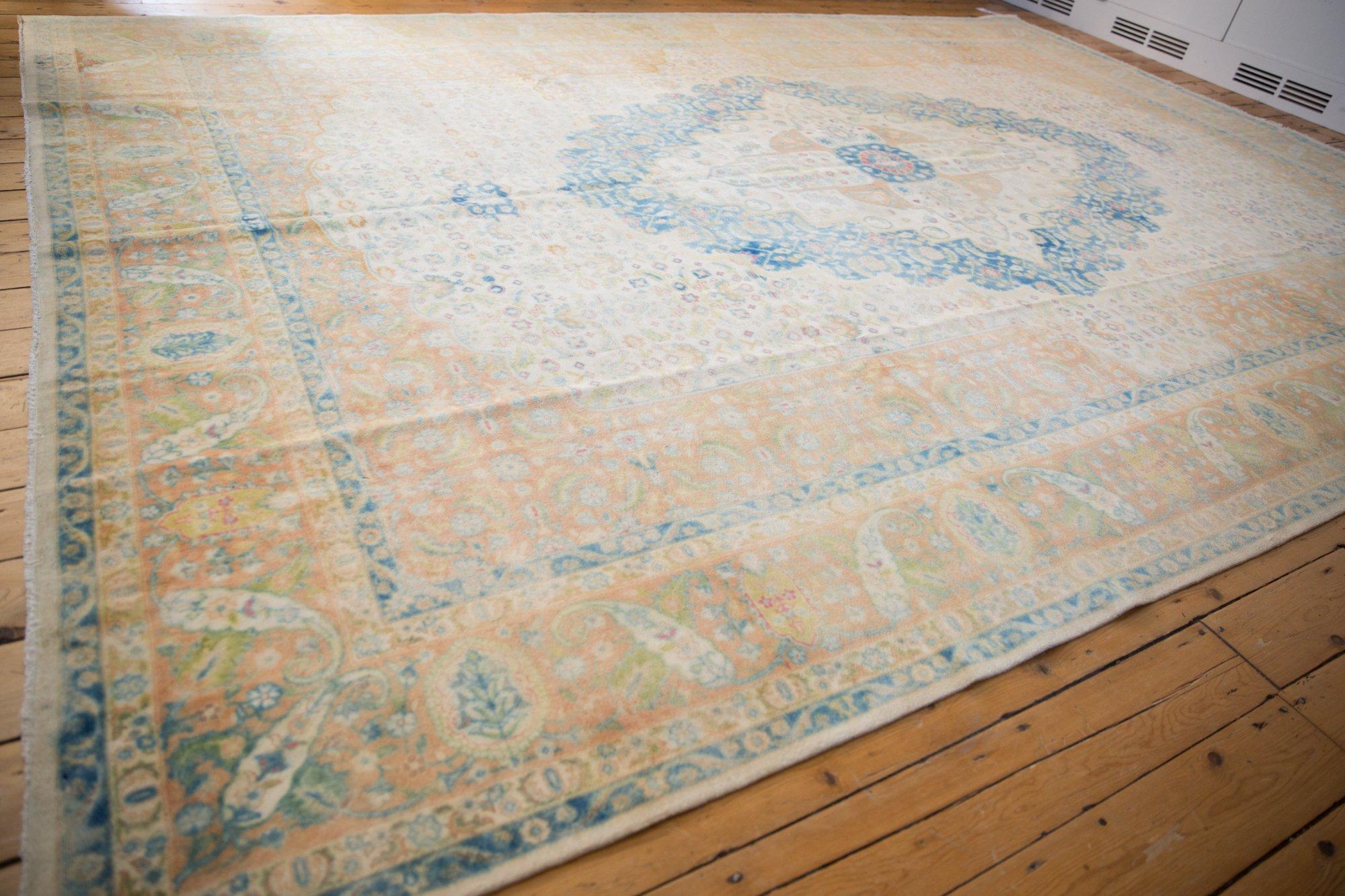 Mid-20th Century Vintage Distressed Bulgarian Herati Design Carpet For Sale
