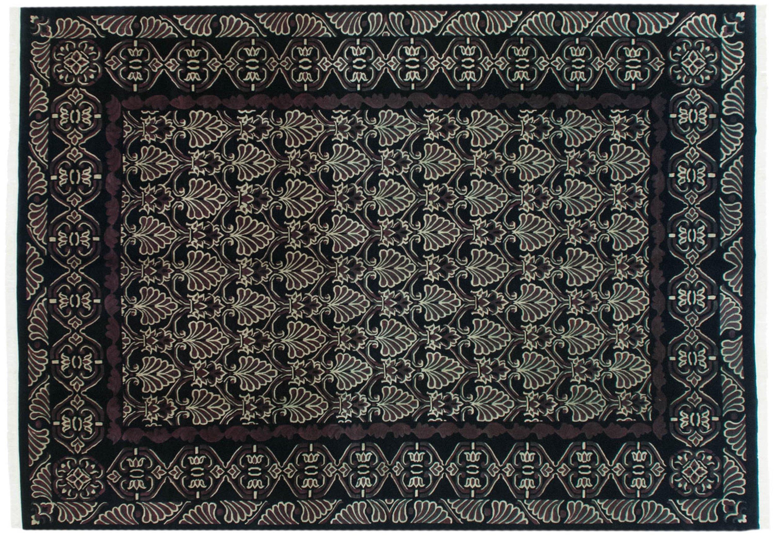 Late 20th Century Vintage Indian Damask Design Carpet For Sale