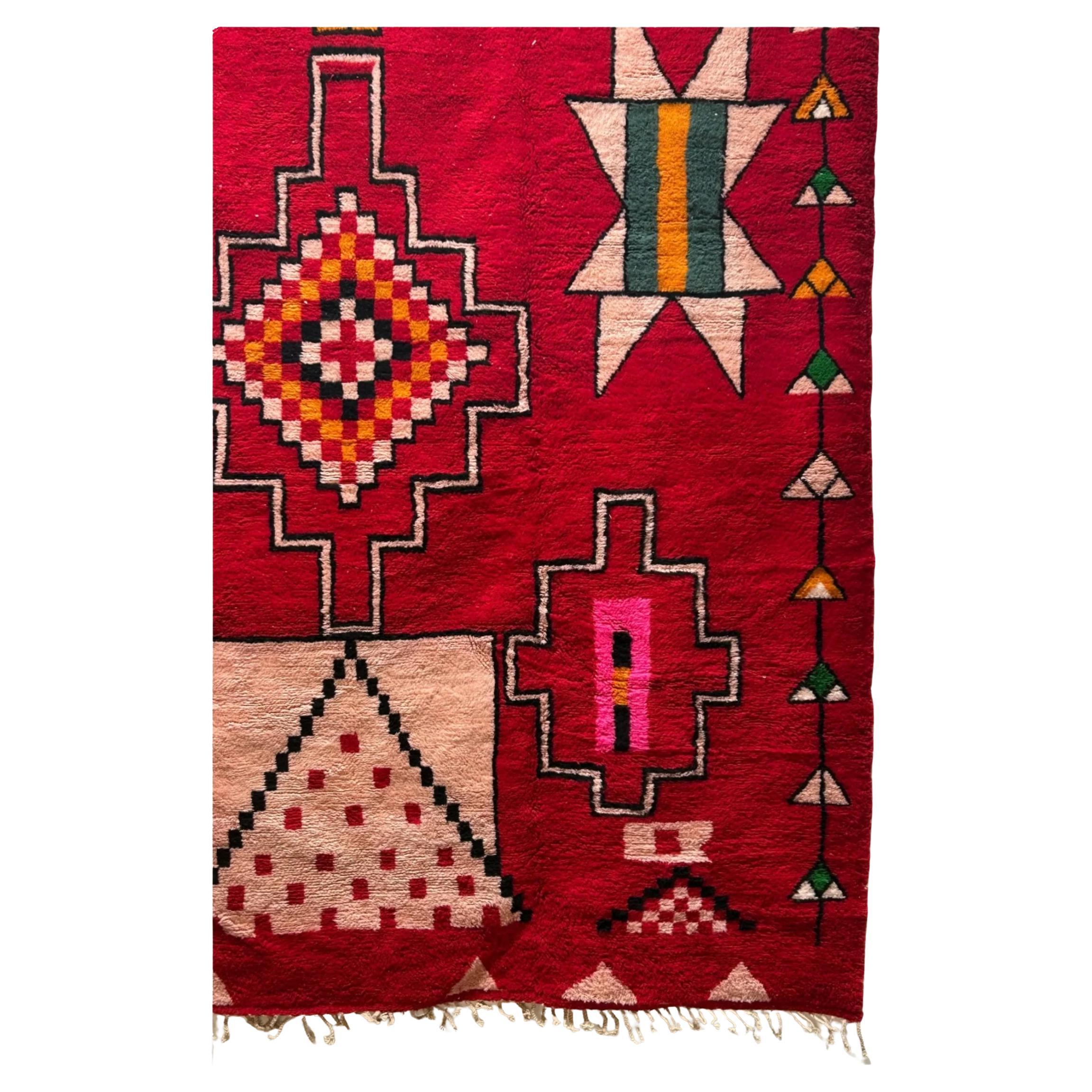 10'X14' Vintage Moroccan Area Rug For Sale