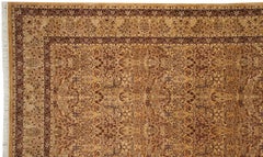 Vintage Pakistani Kerman Design Carpet
