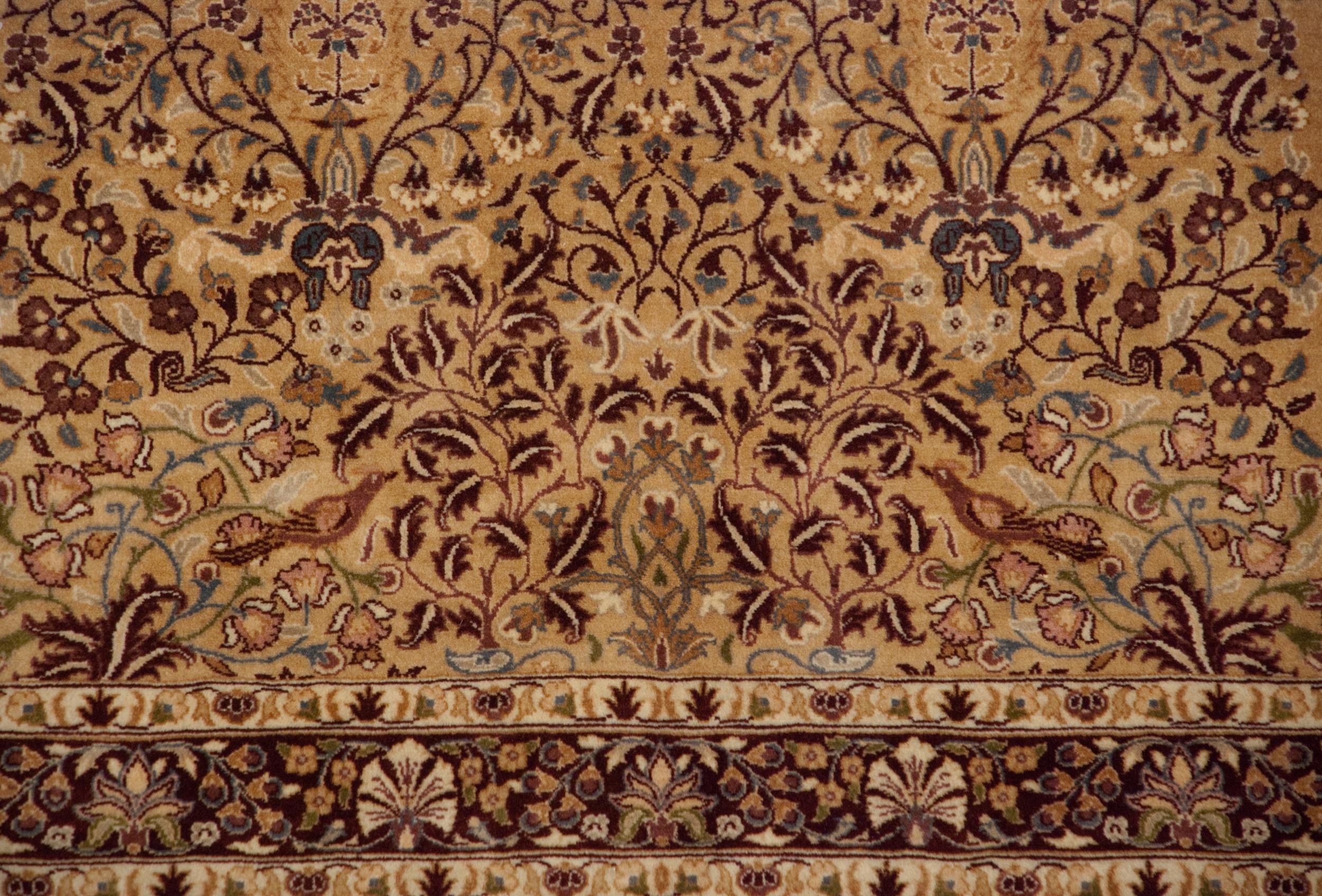 Other Vintage Pakistani Kerman Design Carpet For Sale