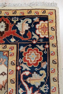 Tappeto in lana annodato a mano 10x14 Violet Traditional Ivory Allover Floral Modern