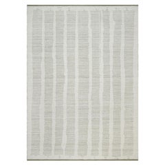 10
x14
1" Elfenbeinfarbenes Flachgewebe mit Flor Ungefärbte natürliche Wolle Handgewebter Orientteppich