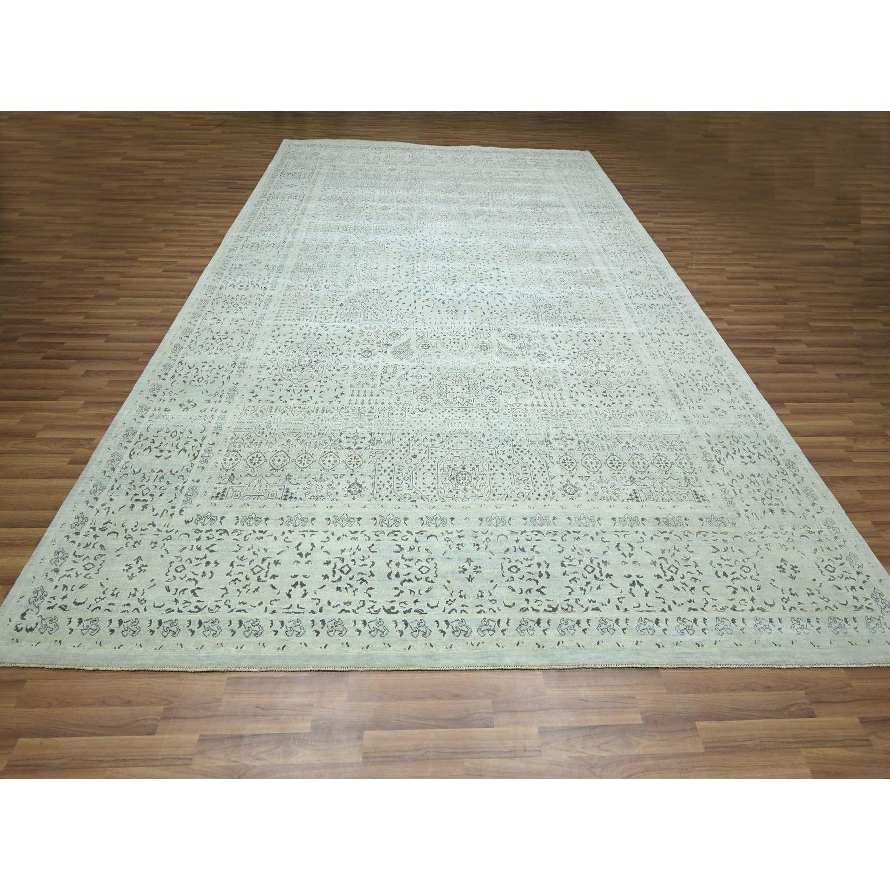 Stone Gray, Mamluke Design, Pre Historic 14th Century Influence, Natural Dyes, Hand Knotted, Pure Wool, Oriental Rug
Matières premières : Laine
Latex : Pas de poils 
hauteur : 0,25 pouces
Style : Traditionnel
Couleur primaire : Gris
Couleurs