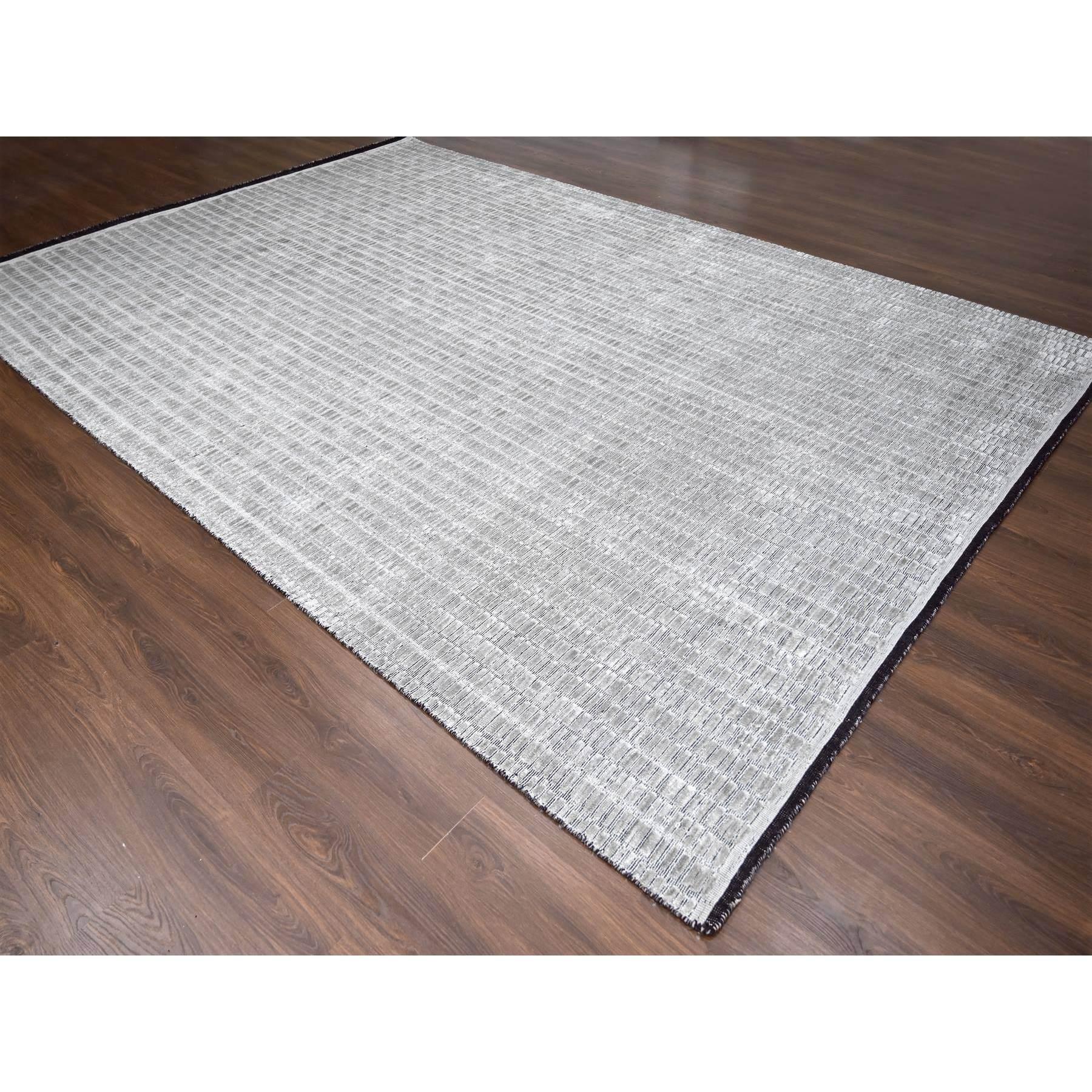 Moderno Tappeto orientale in lana e seta 10'x14'4