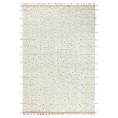 10'x14'4" Ivory Moroccan Berber Organic Wool Hand Knotted Oriental Rug