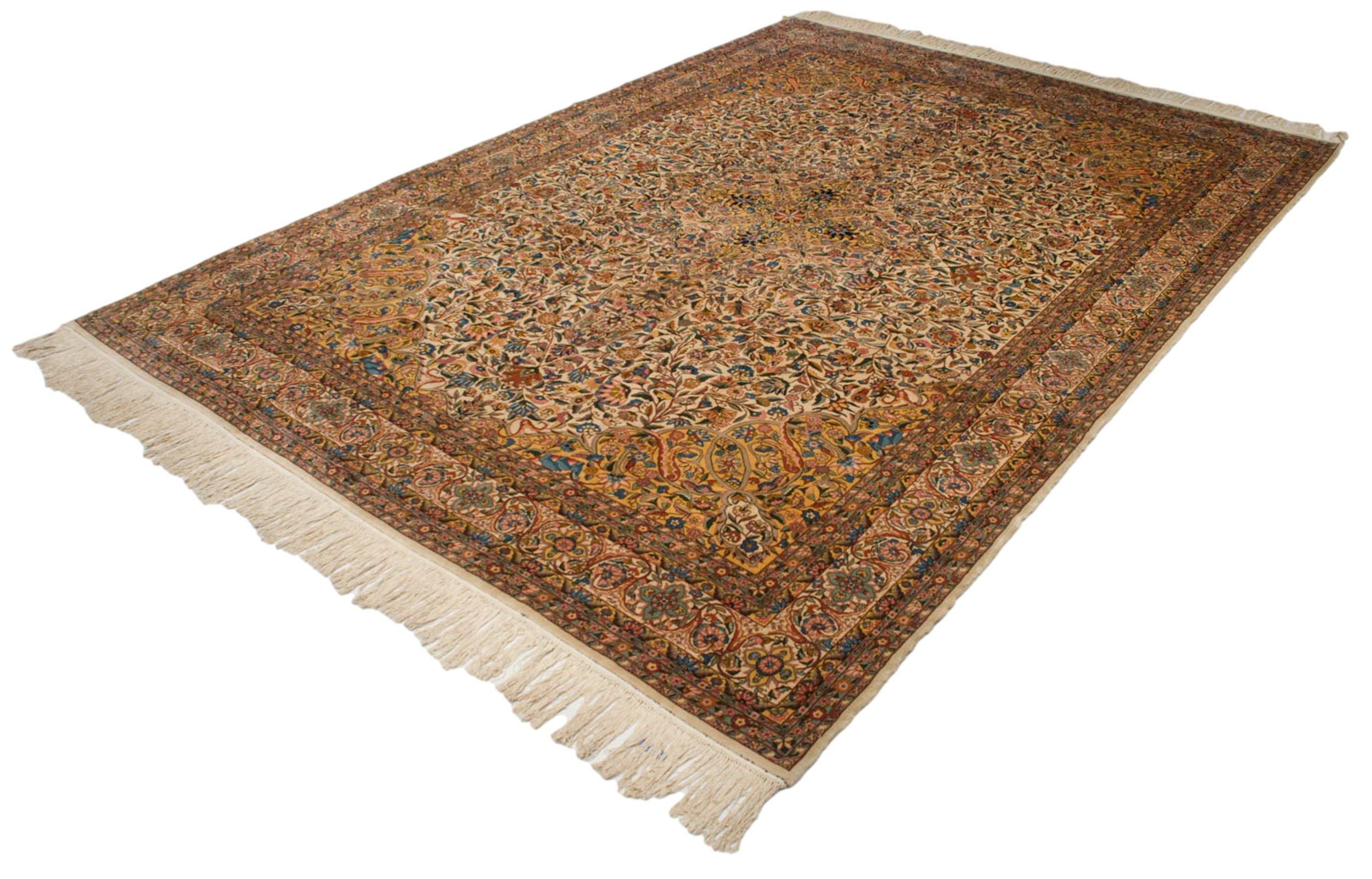 Vintage Fine Bulgarian Isfahan Design Carpet For Sale 3