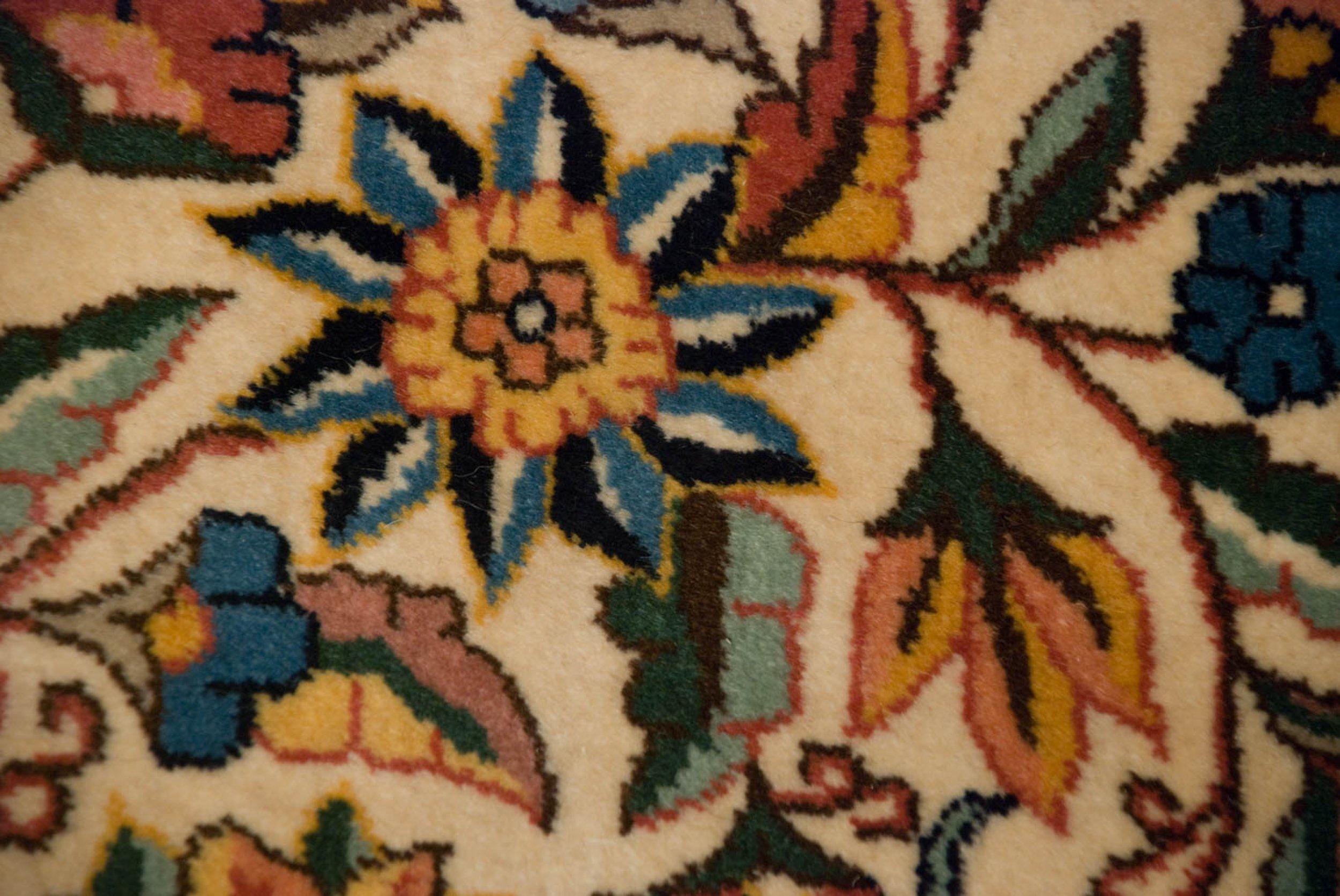 Wool Vintage Fine Bulgarian Isfahan Design Carpet For Sale