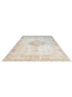 10x15 Hand-Knotted Old Tabriz Wool Area Rug with Medallion Design