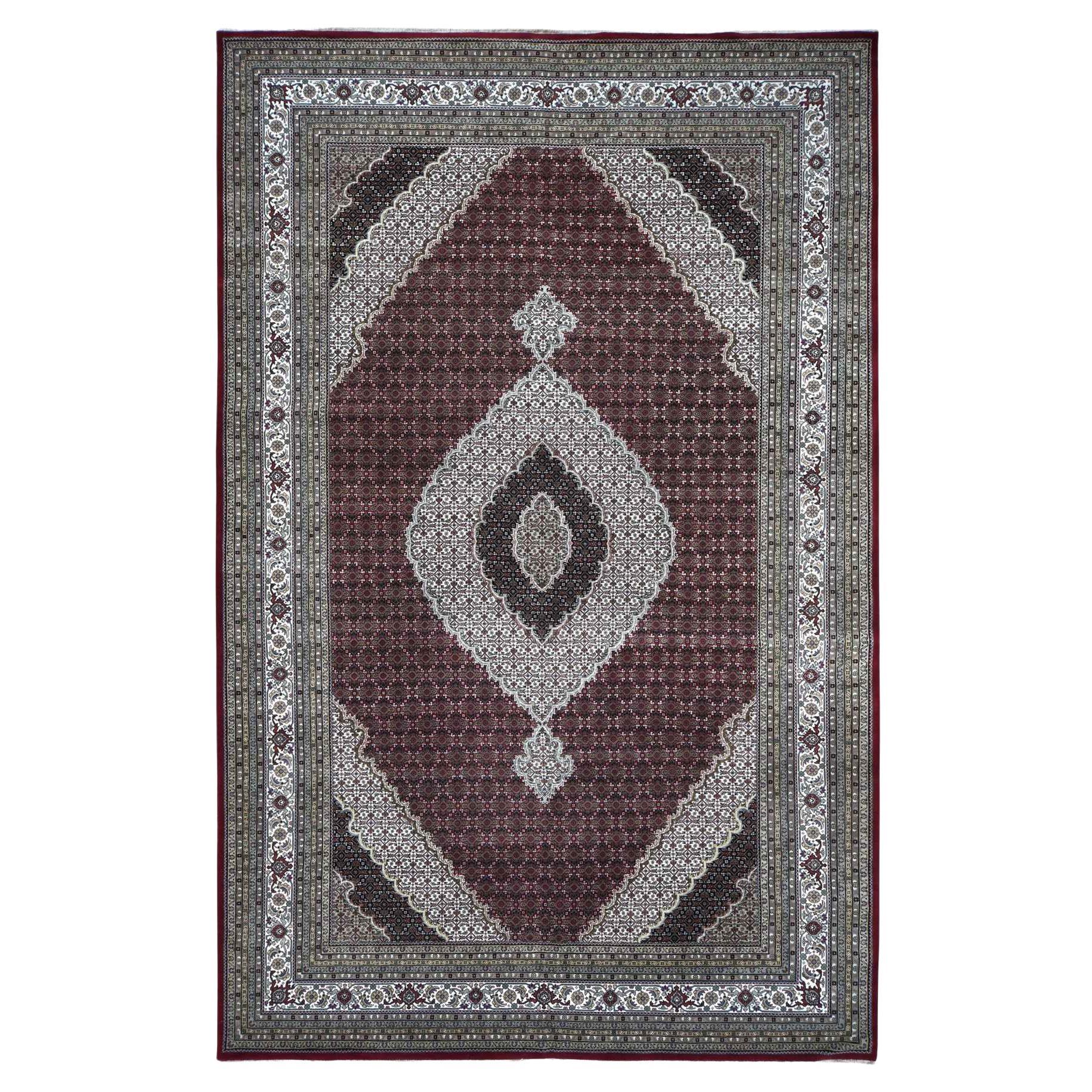 10
x16
 Rosso fienile, Tabriz Mahi, 100% lana, annodato a mano, tappeto di grandi dimensioni in vendita