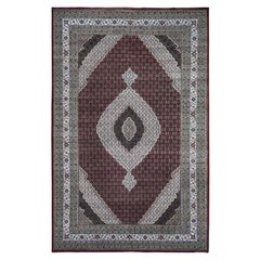 10
x16
 Barn Red, Tabriz Mahi, 100% Wool, Hand Knotted, Oversized Rug