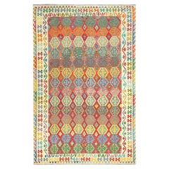 10'x16' Colorful Hand Woven Afghan Kilim Vibrant Wool Oversized Rug