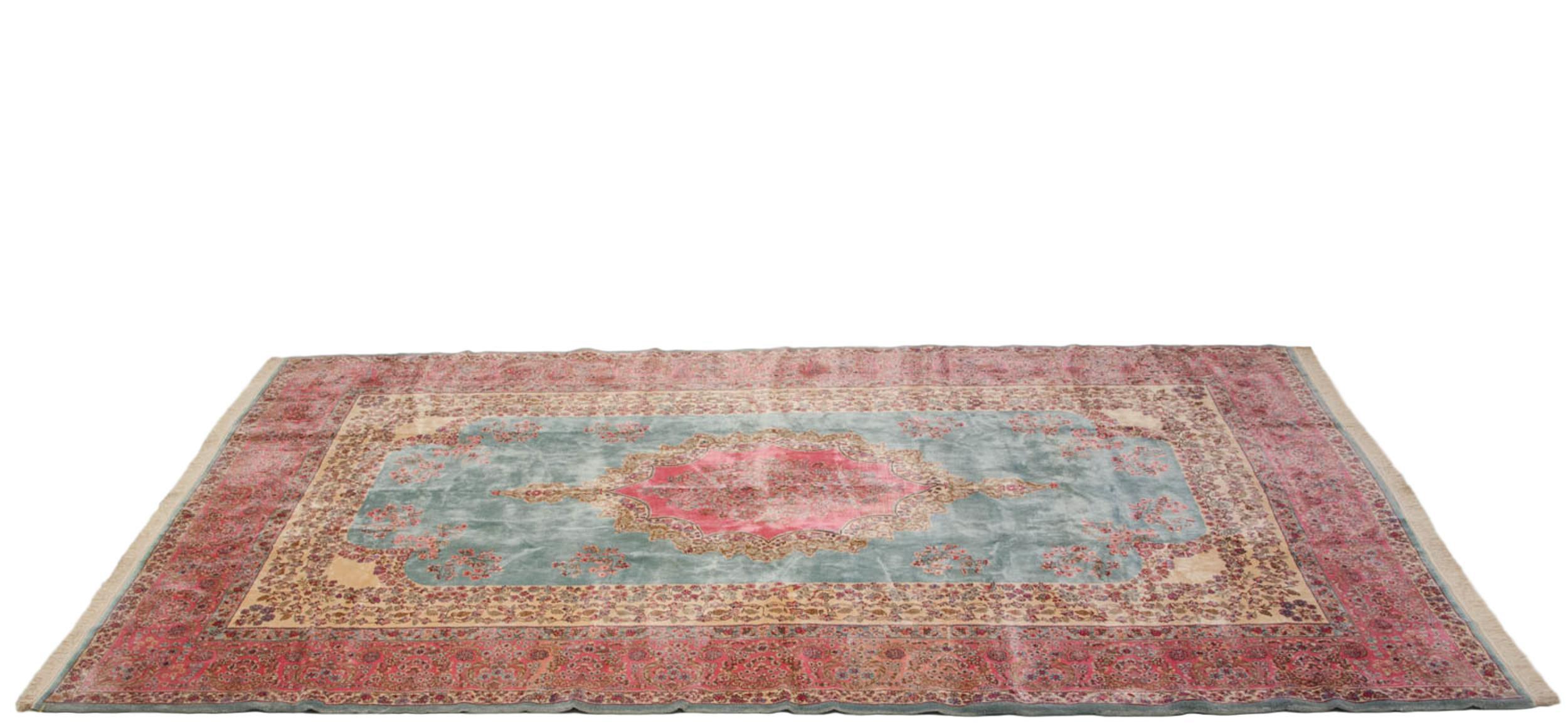 Vintage Fine Kerman Carpet For Sale 2