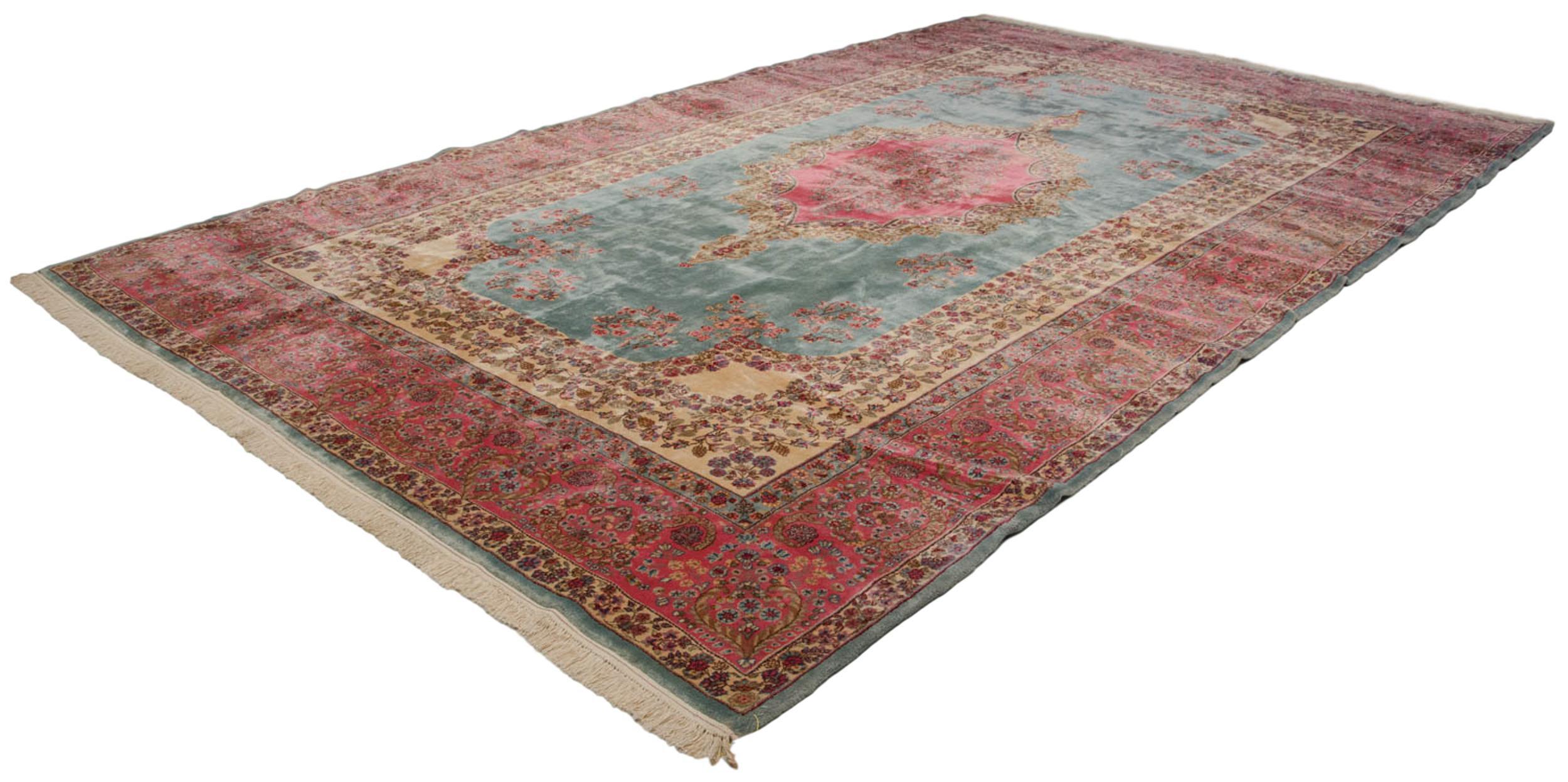 Vintage Fine Kerman Carpet For Sale 4