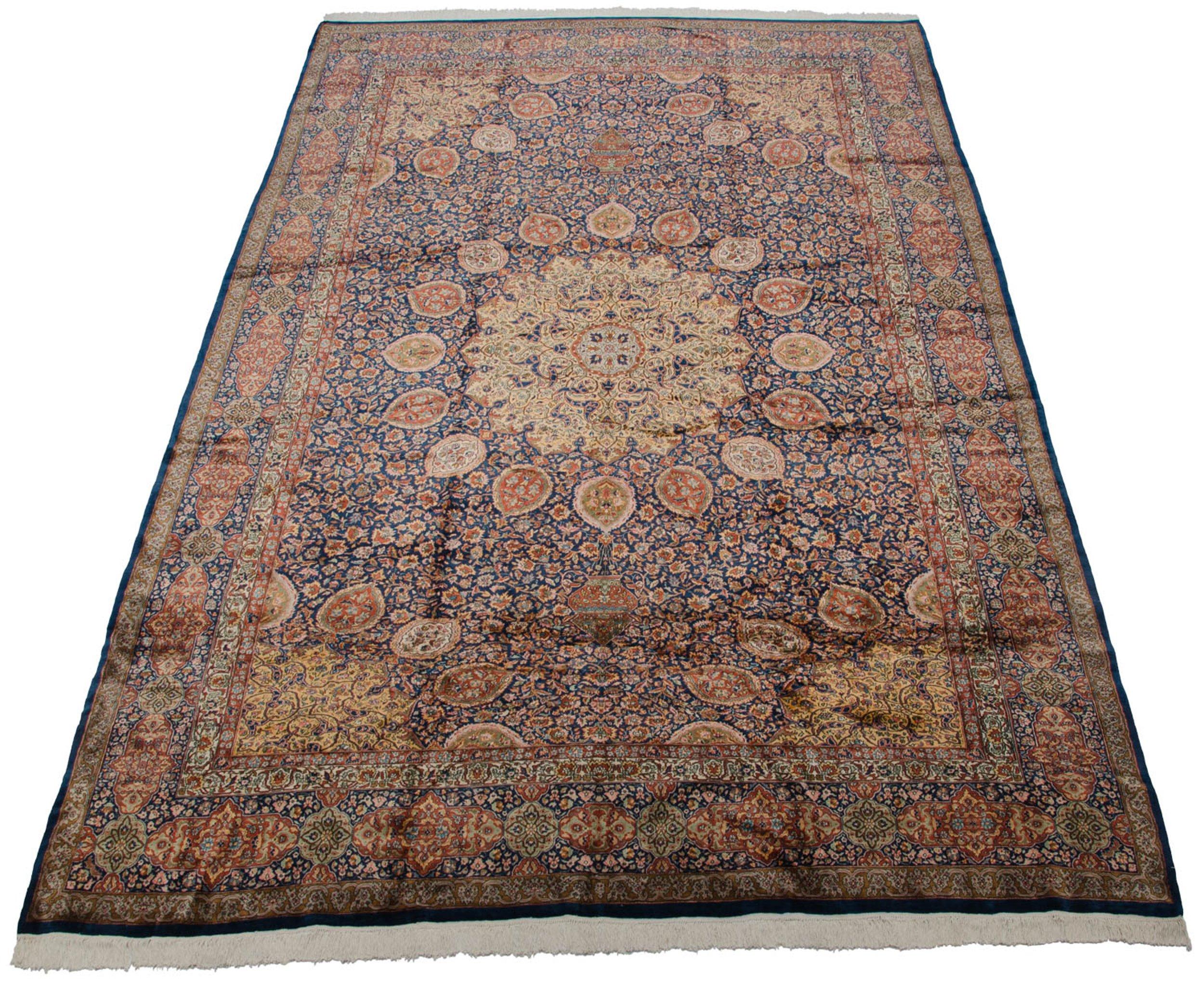 Vintage Fine Pakistani Ardebil Design Carpet For Sale 3