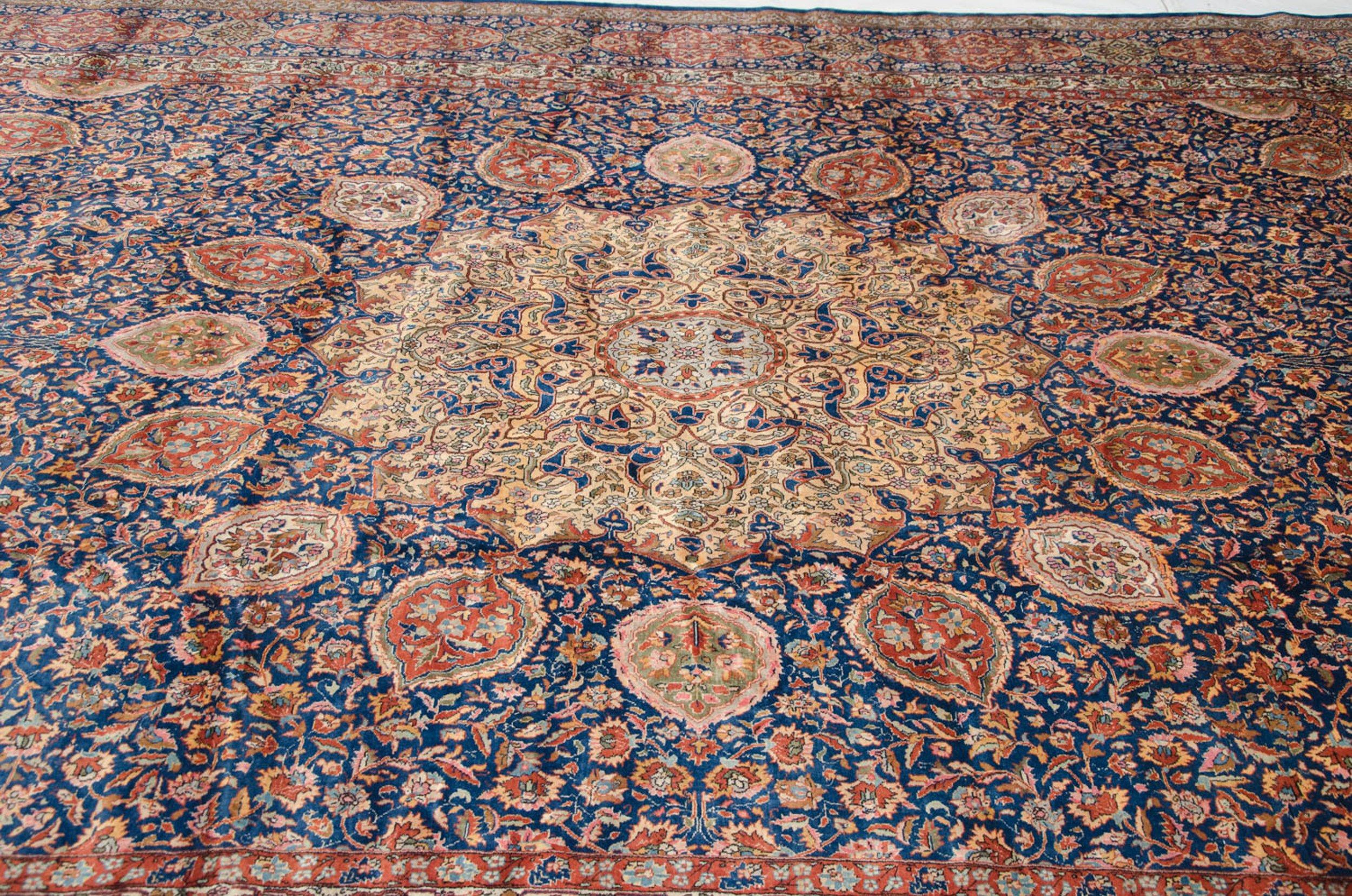 Other Vintage Fine Pakistani Ardebil Design Carpet For Sale