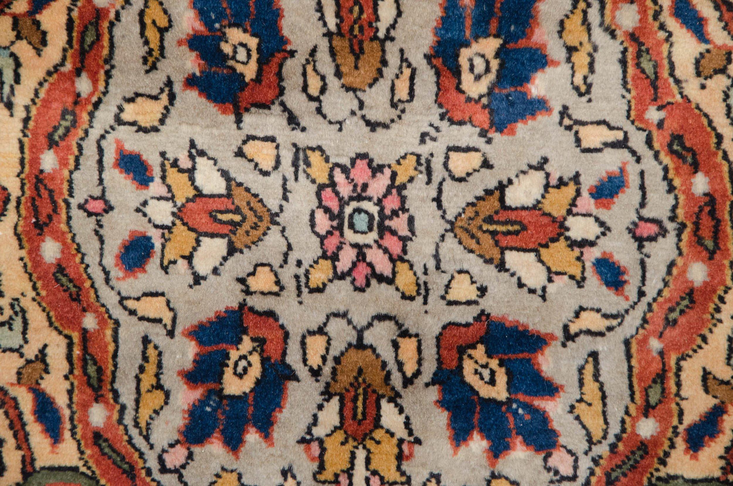 Hand-Knotted Vintage Fine Pakistani Ardebil Design Carpet For Sale
