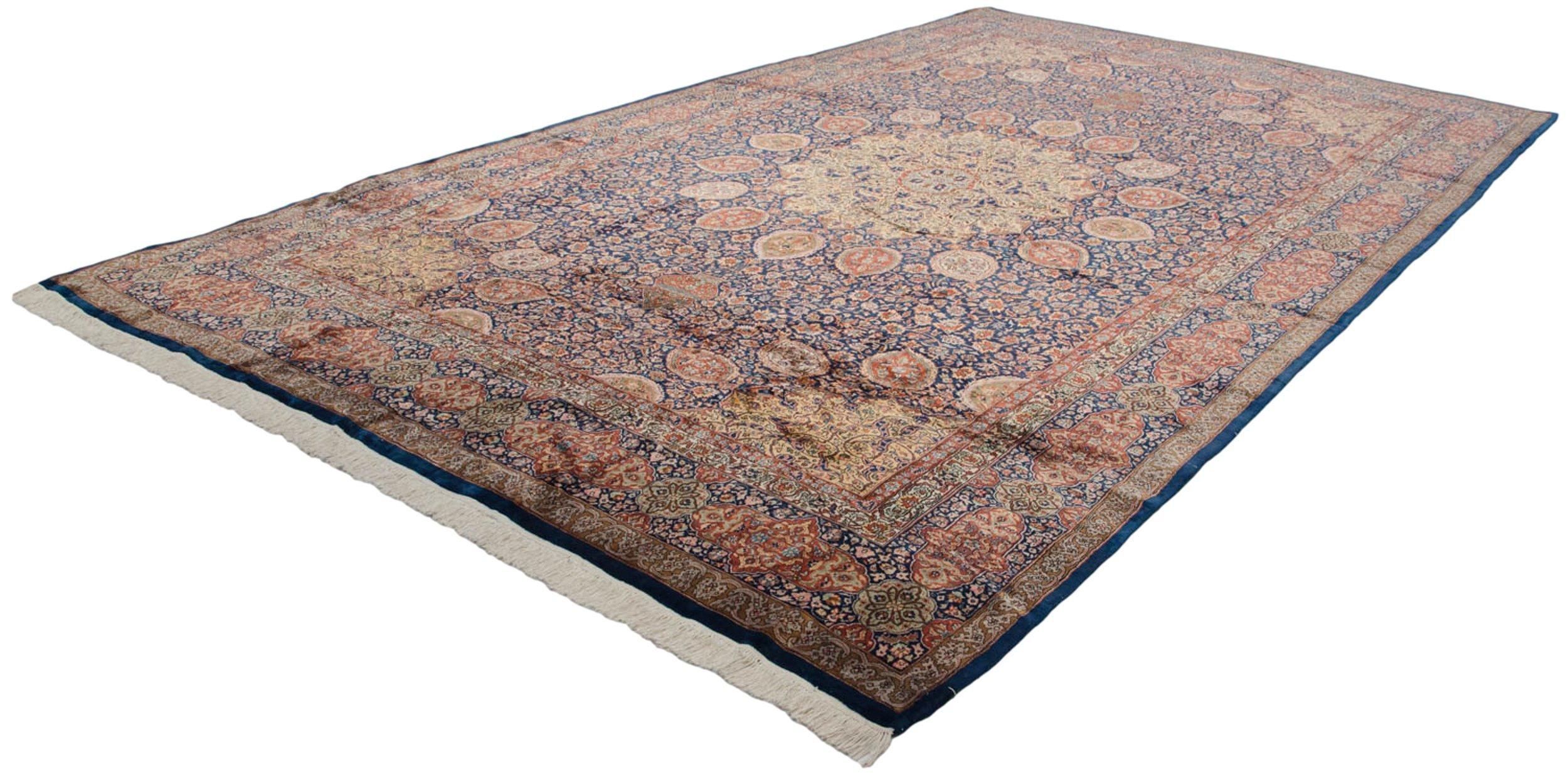 Vintage Fine Pakistani Ardebil Design Carpet For Sale 1