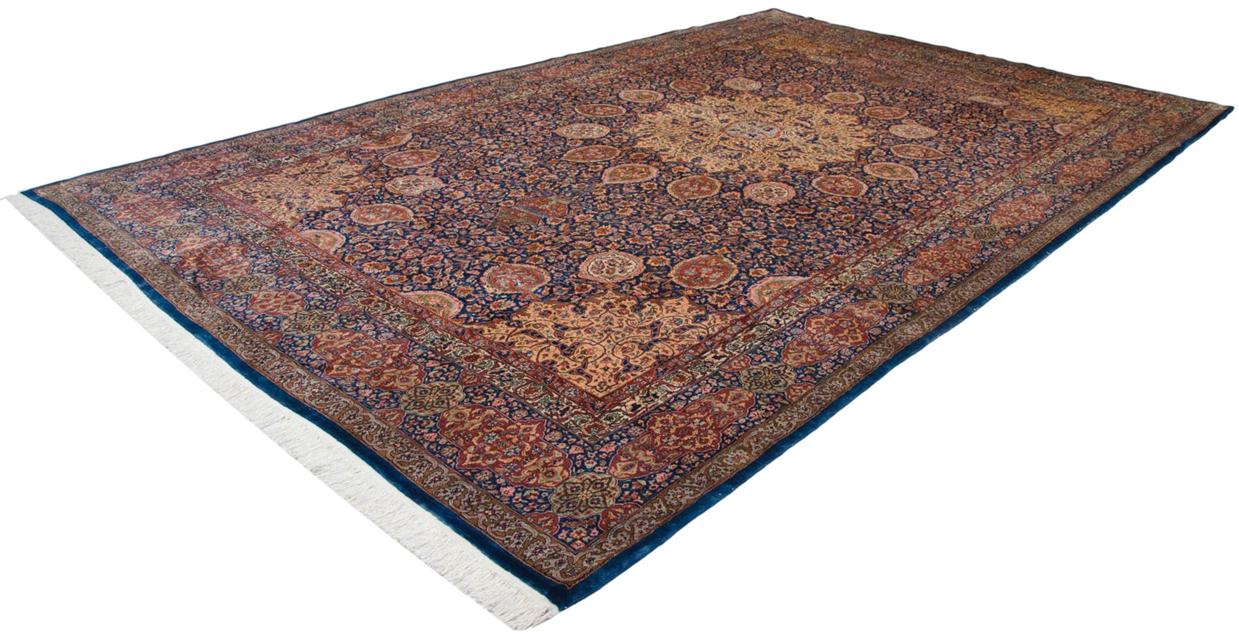 Vintage Fine Pakistani Ardebil Design Carpet For Sale 2