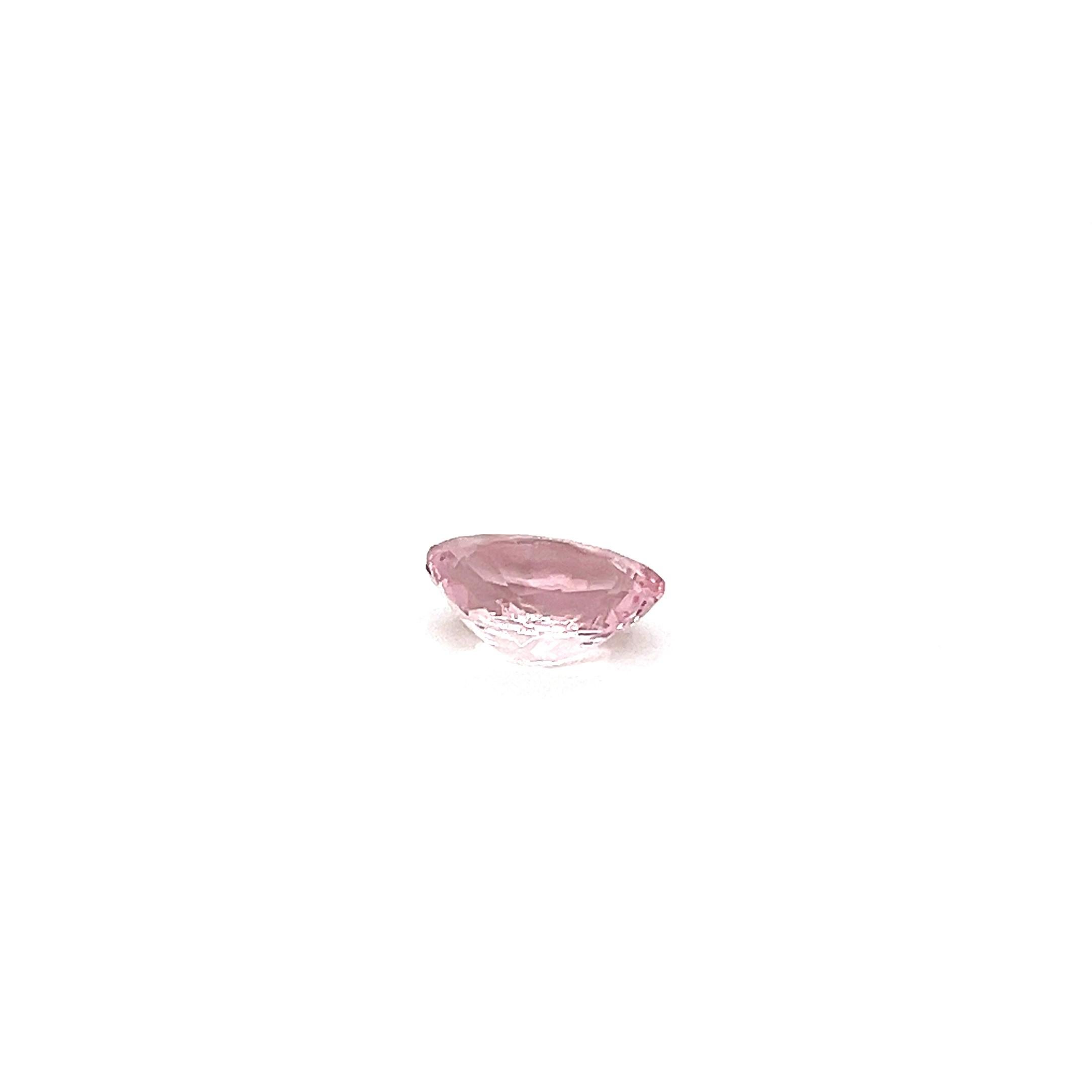 Taille ovale Morganite rose naturelle taille ovale facettée de 10 x 8 mm, pierre précieuse non sertie de qualité AA en vente
